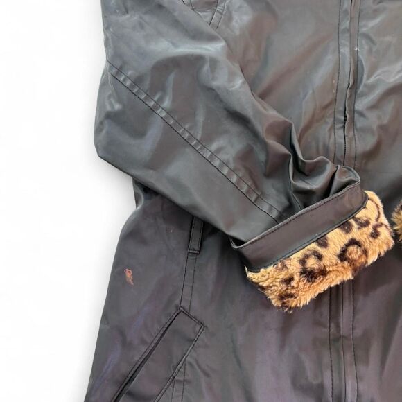 Y2k Early 2000’s Black Faux Leather Jacket - Picture 3 of 4